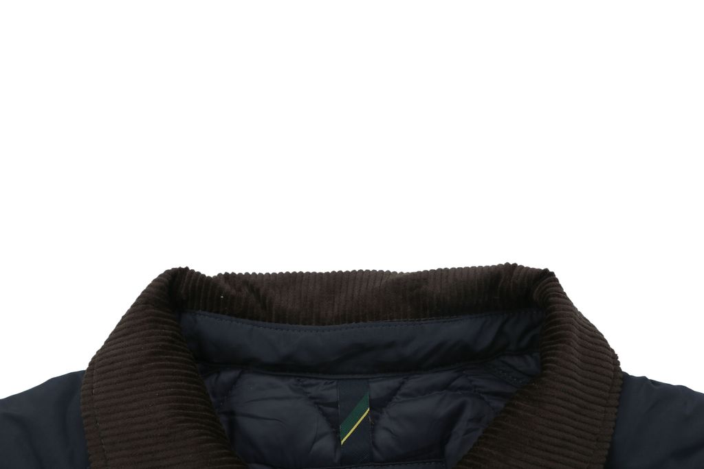 Ralph Lauren YU01 diamond quilted jacket vintage workwear padded coat corduroy collar custom metal buttons structured H line silhouette sizes S-XL