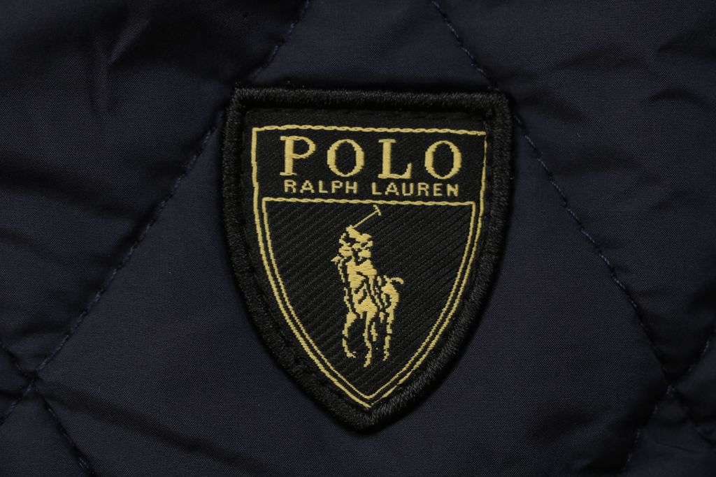 Ralph Lauren YU01 diamond quilted jacket vintage workwear padded coat corduroy collar custom metal buttons structured H line silhouette sizes S-XL