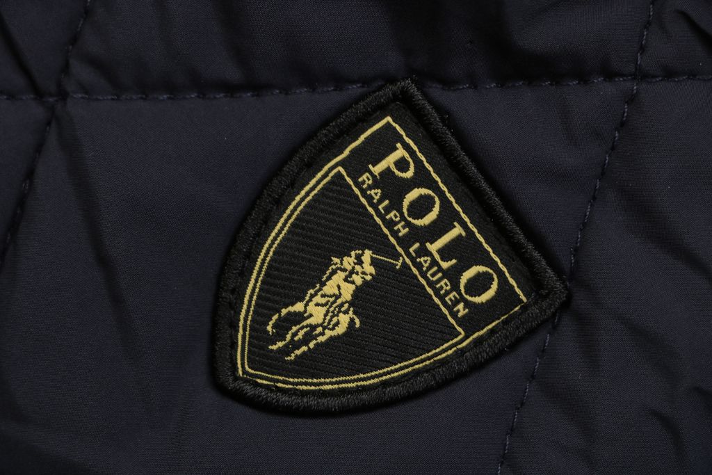 Ralph Lauren YU01 diamond quilted jacket vintage workwear padded coat corduroy collar custom metal buttons structured H line silhouette sizes S-XL