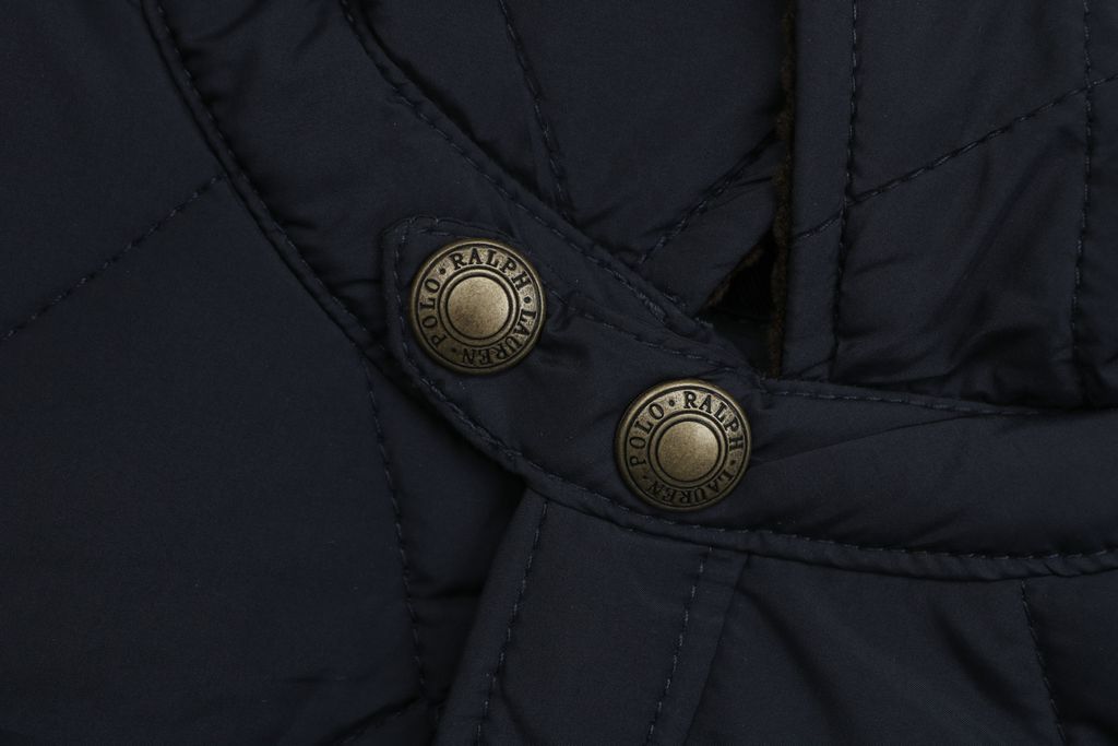 Ralph Lauren YU01 diamond quilted jacket vintage workwear padded coat corduroy collar custom metal buttons structured H line silhouette sizes S-XL