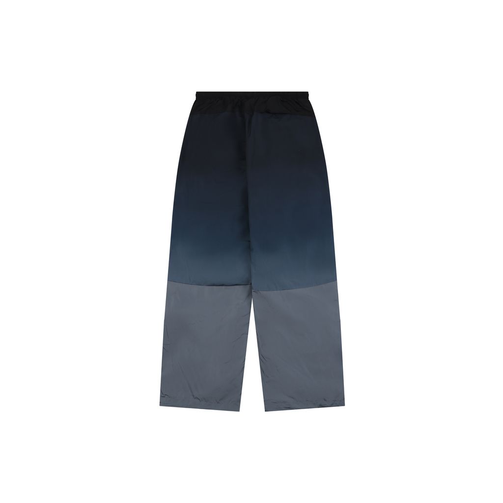 Supreme gradient track pants black custom technical gradient fabric breathable mesh lining micro wrinkle texture multi panel unisex sports pants sizes S-XL