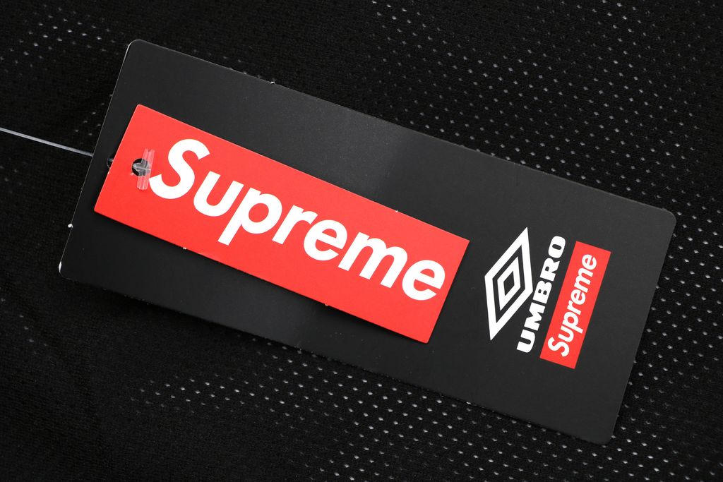 Supreme gradient track pants black custom technical gradient fabric breathable mesh lining micro wrinkle texture multi panel unisex sports pants sizes S-XL