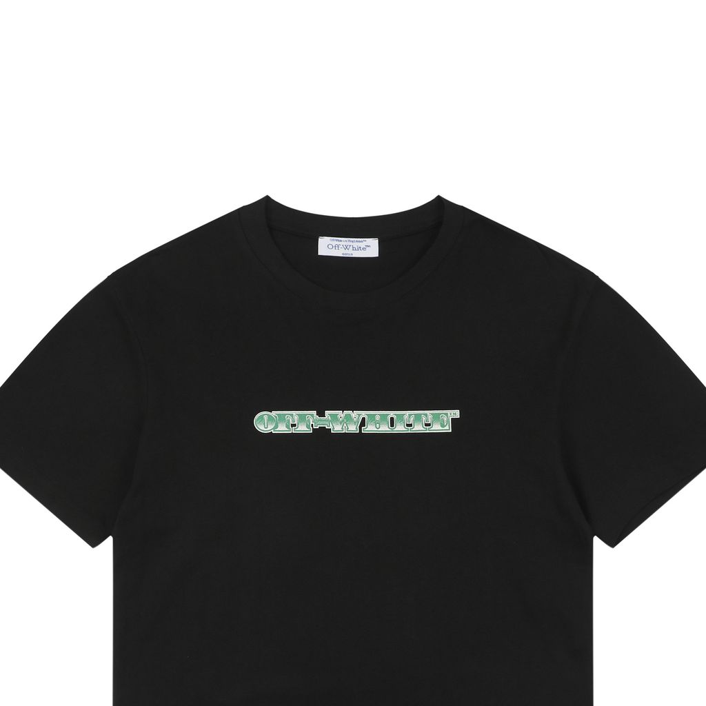 Off-White 25SS Dollar Arrow print T-shirt 280g custom dyed fabric vintage washed Mimaki heat transfer print relaxed unisex short sleeve tee sizes XS-L
