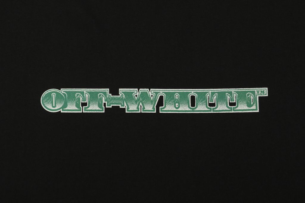 Off-White 25SS Dollar Arrow print T-shirt 280g custom dyed fabric vintage washed Mimaki heat transfer print relaxed unisex short sleeve tee sizes XS-L