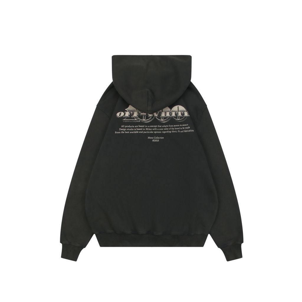 Off-White Saint Matthew Martyrdom print hoodie 400g 100 percent cotton French terry Mimaki graphic print washed pullover hoodie woven neck label sizes XS-L