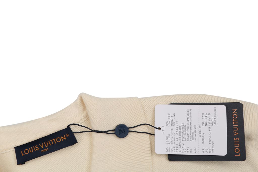 Louis Vuitton leather patch color block polo knit sweater 100 percent cotton yarn soft lambskin printed logo patch washed finish collar pullover sizes S-XL