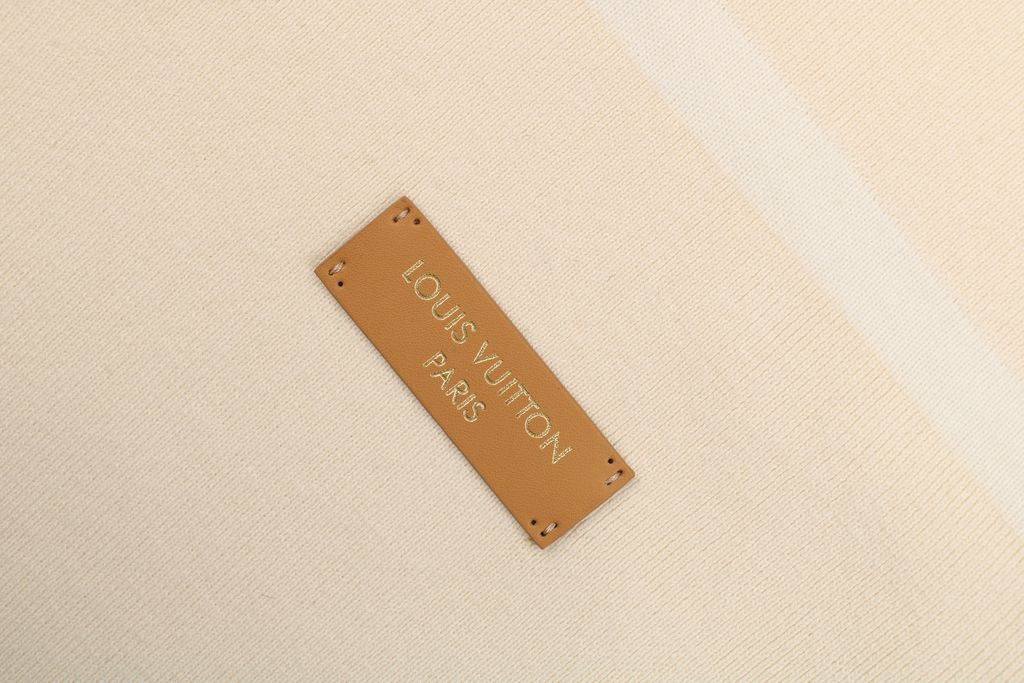 Louis Vuitton leather patch color block polo knit sweater 100 percent cotton yarn soft lambskin printed logo patch washed finish collar pullover sizes S-XL