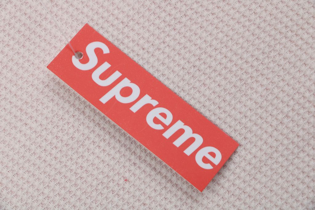 Supreme 24 applique embroidered letter hooded jacket red white heavyweight waffle knit thermal soft interior moisture management quick dry unisex hoodie sizes S-XL