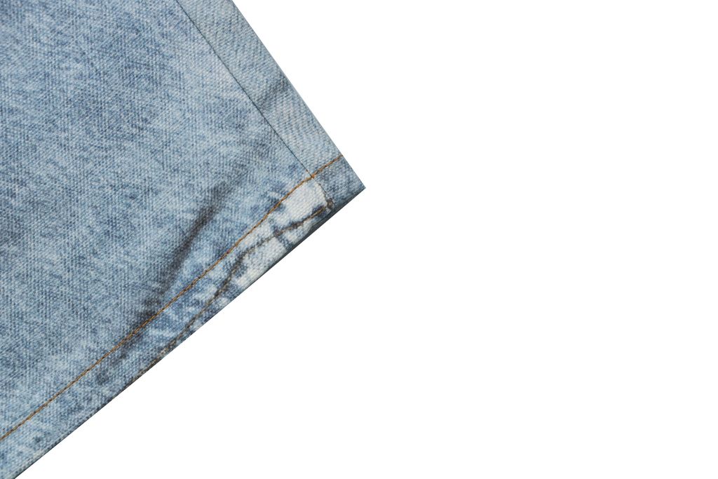Acne Studios 1996M scarf gemstone pendant print straight leg pants 100 percent cotton high density canvas vintage wash whisker fading mid low rise unisex sizes XS-XXL