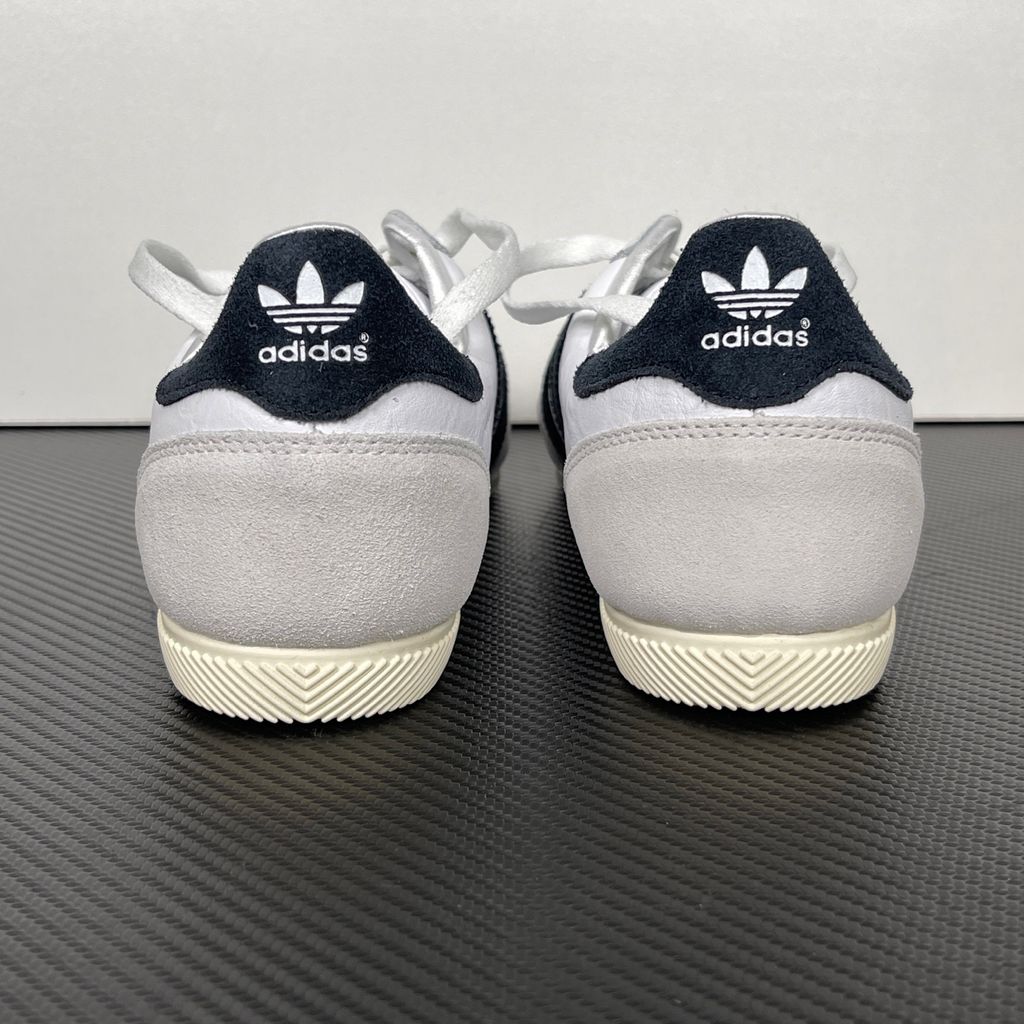 Shop adidas Japan IH5489 in Cloud White, Core Black and Gold Metallic with a leather upper, double-stitched T-toe and archival 1964 low-profile styling.