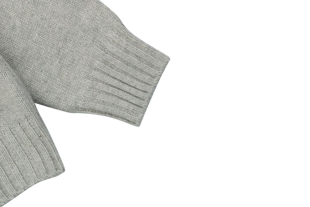MM6 Maison Margiela signature letter hooded knit sweater light heather grey 80 percent wool 20 percent polyester handwritten print relaxed drop shoulder sizes S-XL