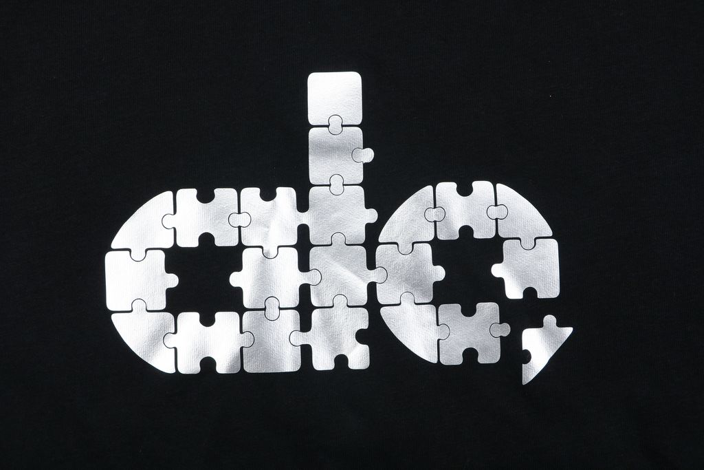 Alo puzzle letter print crew neck sweatshirt 400g double ply French terry digital direct print double washed relaxed fit sizes XS-L