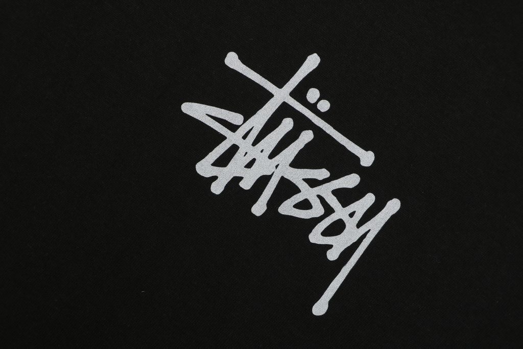 Stussy brand manifesto print long sleeve T-shirt 230g combed cotton digital direct print double washed relaxed fit graphic tee sizes S-XL