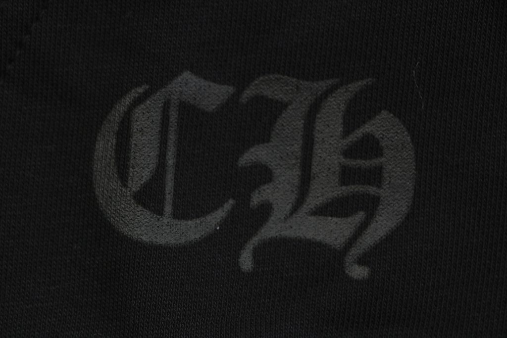 Chrome Hearts glitter cross Sanskrit print hoodie black blue 320g 100 percent cotton brushed loopback fleece crystal glitter graphic vintage washed unisex sizes S-L