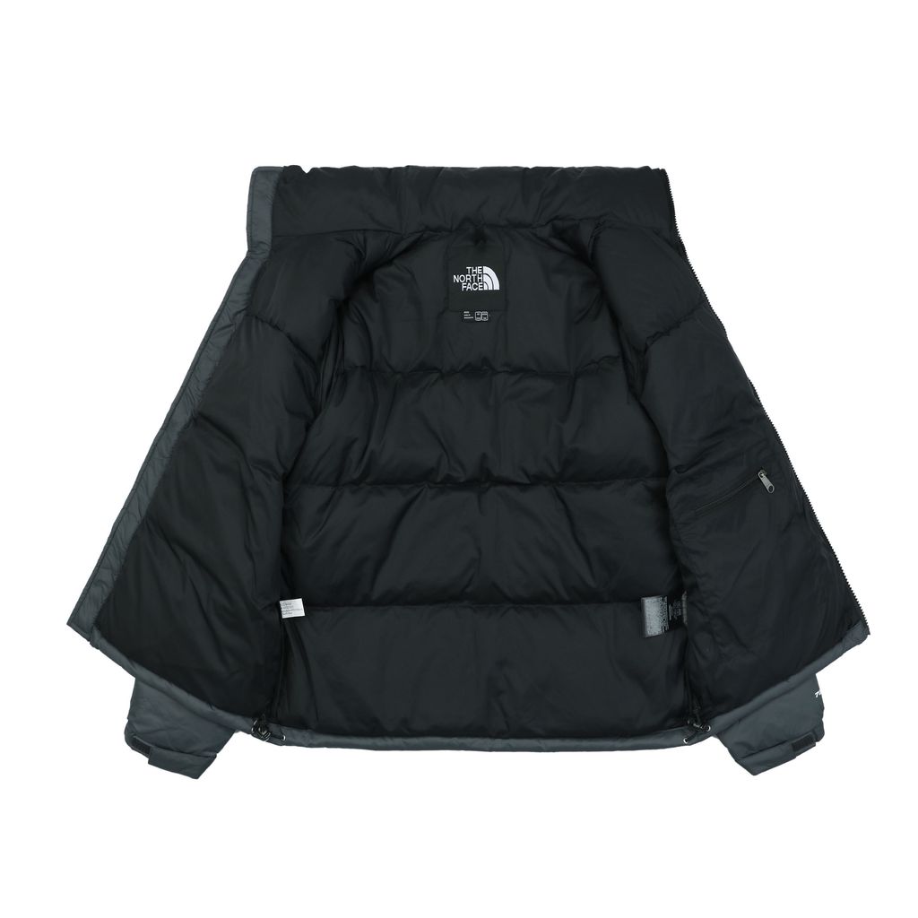 The North Face 1996 700 fill down jacket graphite grey 40D nylon water repellent windproof puffer 350g down fill YKK zipper sizes XS-XXL