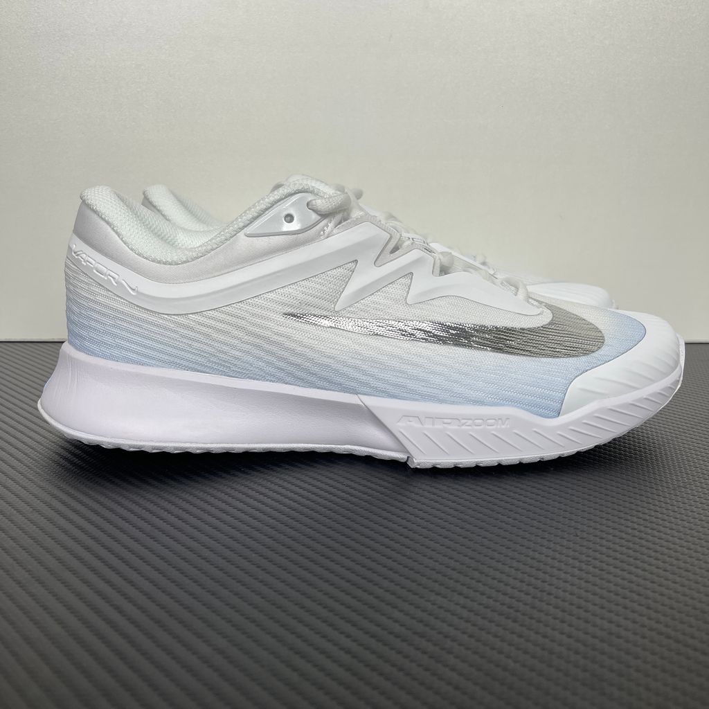 Shop Nike Vapor Pro 3 HC IR8252-401 Hydrogen Blue White women's tennis shoes with Air Zoom cushioning, breathable mesh and hard-court traction.