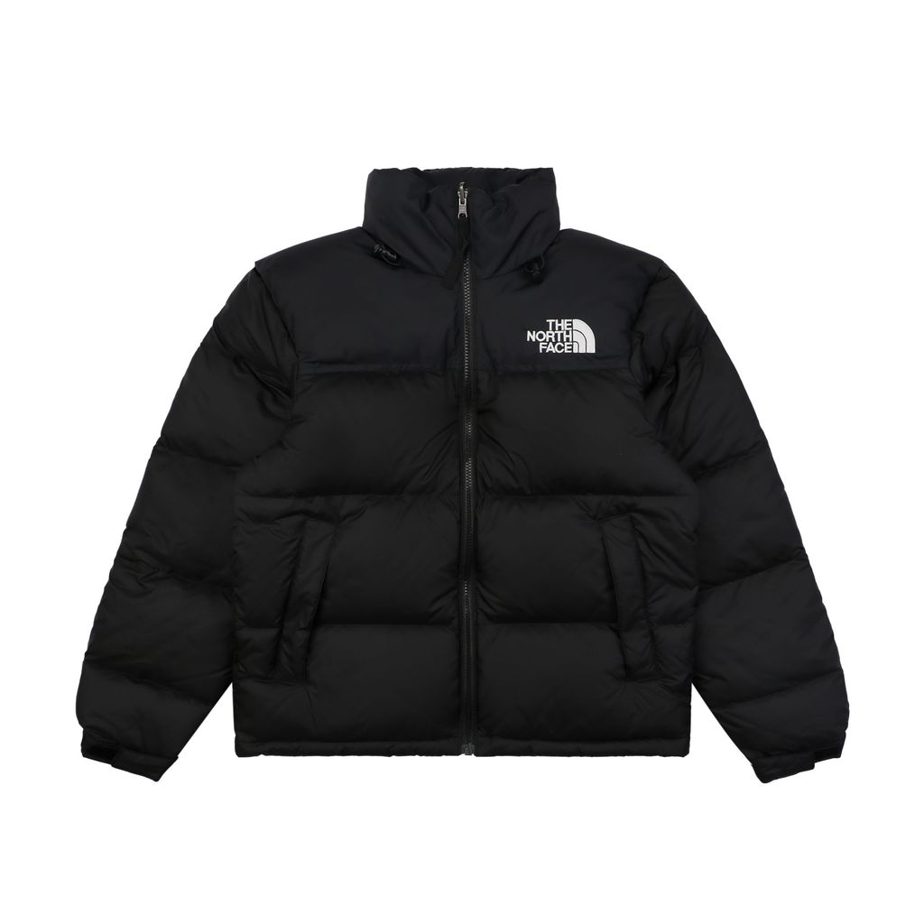 The North Face 1996 700 fill down jacket black 40D nylon water repellent wind resistant puffer 350g down fill YKK zipper sizes XS-XXL