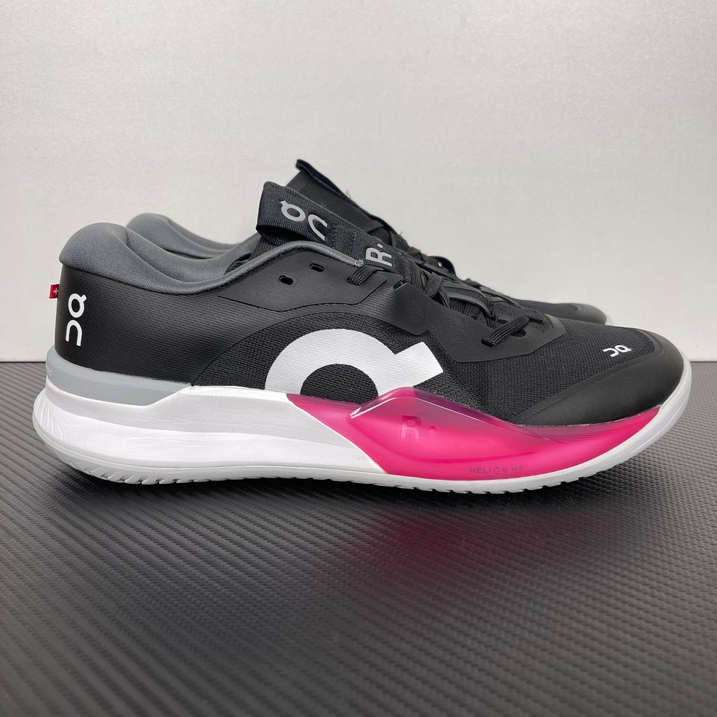 On THE ROGER Pro 3 Clay 3MG10802890 Black Pink Tennis Shoes