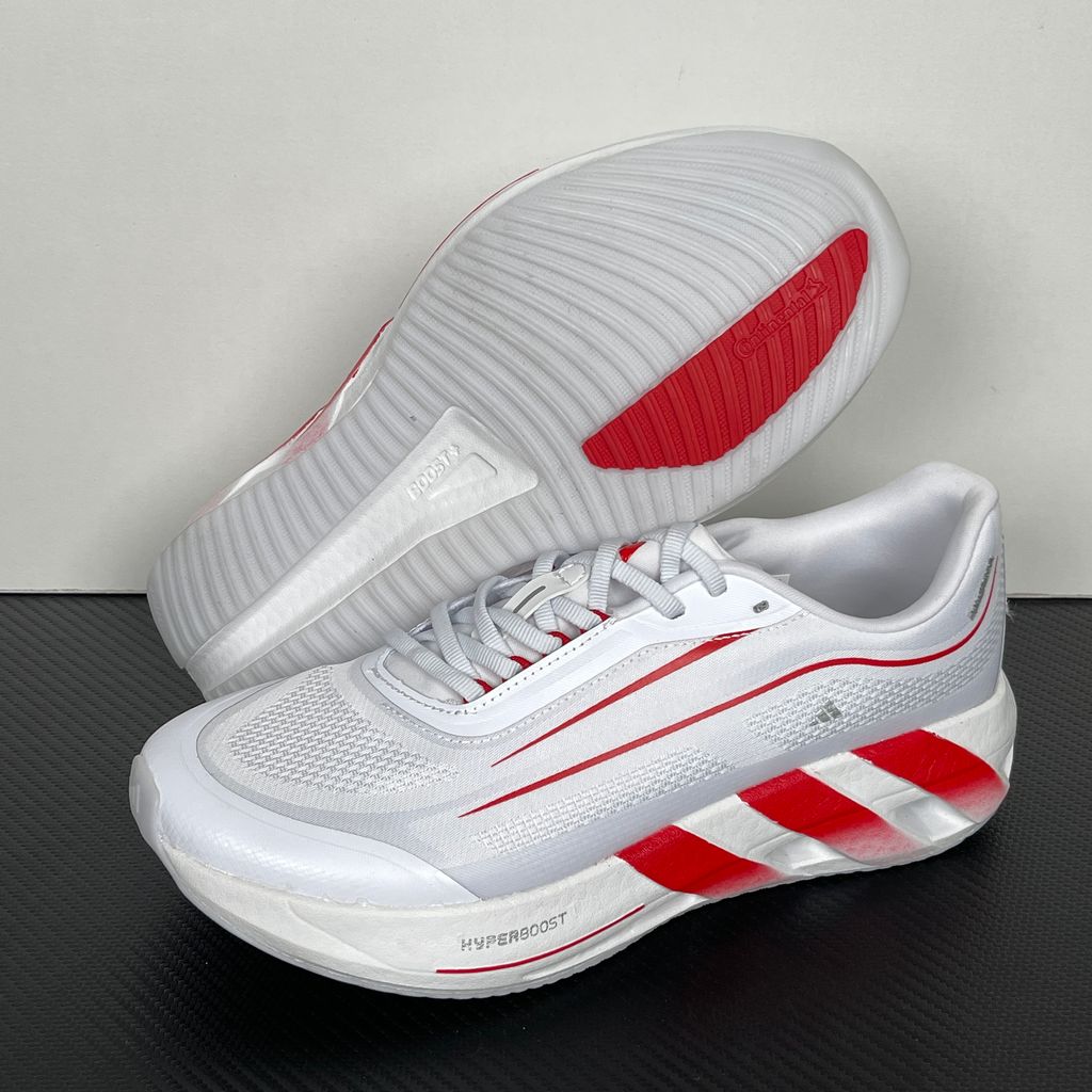 adidas Hyperboost Lite KH6758 White Red Running Shoes
