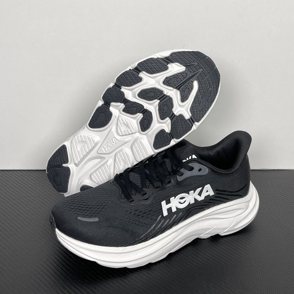HOKA Clifton 11 1176572-BWHT Black White Men's Shoes