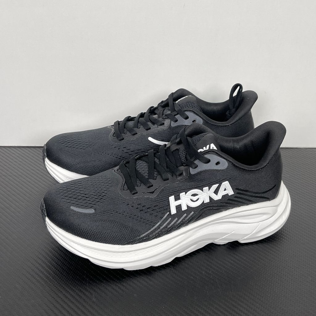 HOKA Clifton 11 1176572-BWHT Black White Men's Shoes