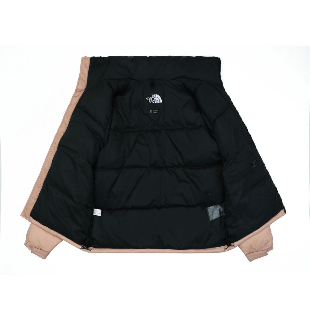 The North Face 1996 700 fill down jacket pink 40D nylon water repellent wind resistant puffer 350g down fill YKK zipper sizes XS-XXL