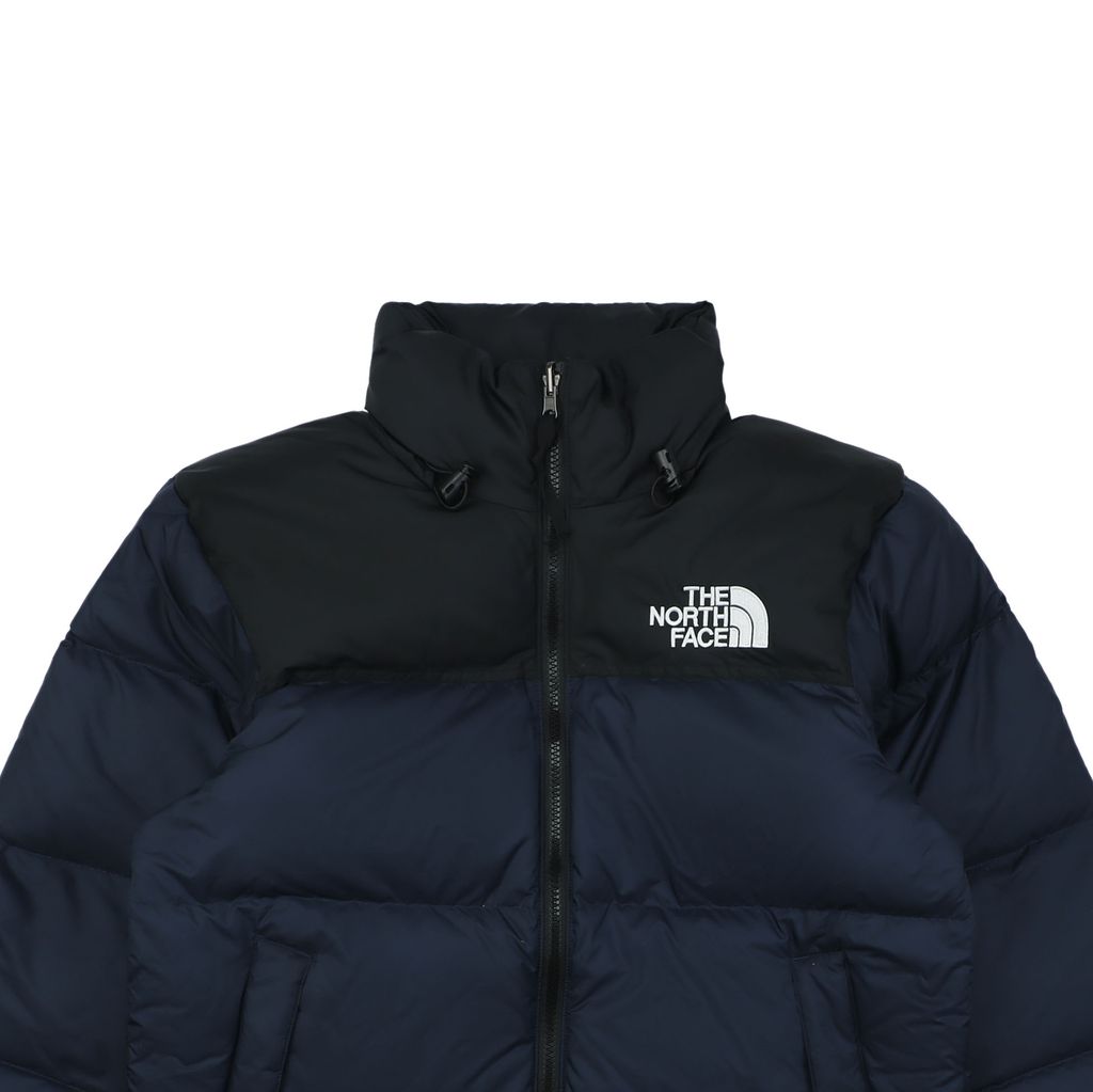 The North Face 1996 700 fill down jacket navy 40D nylon water repellent wind resistant puffer 350g down fill YKK zipper sizes XS-XXL