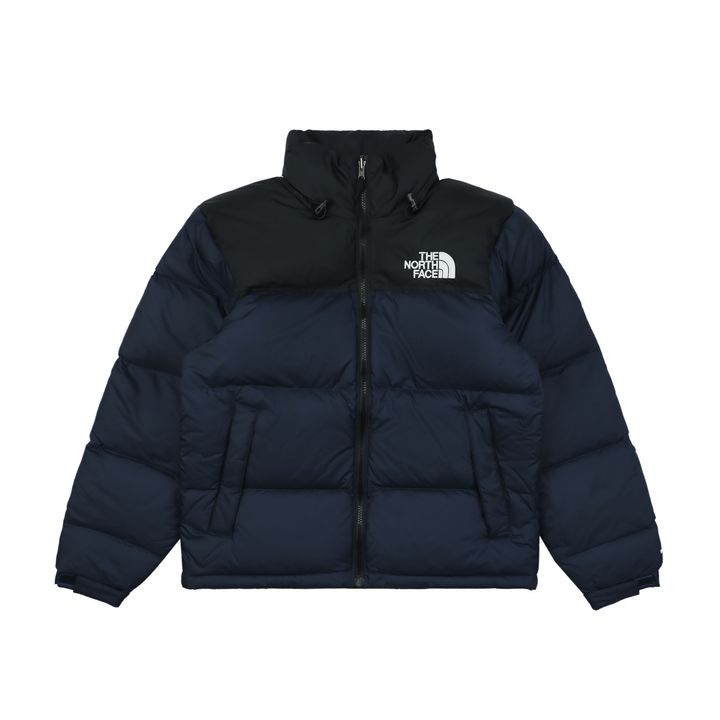The North Face 1996 700 fill down jacket navy 40D nylon water repellent wind resistant puffer 350g down fill YKK zipper sizes XS-XXL