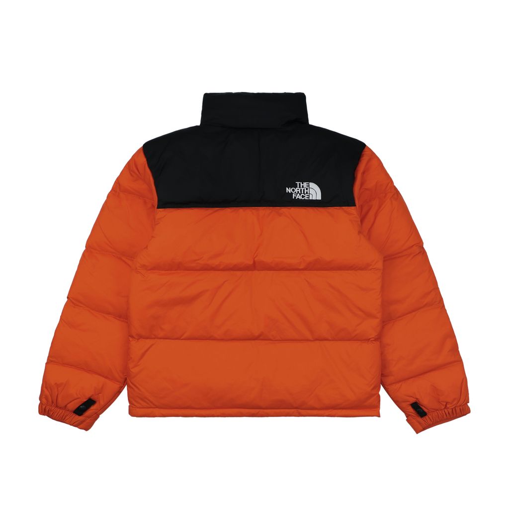 The North Face 1996 700 fill down jacket orange 40D nylon water repellent wind resistant puffer 350g down fill YKK zipper sizes XS-XXL