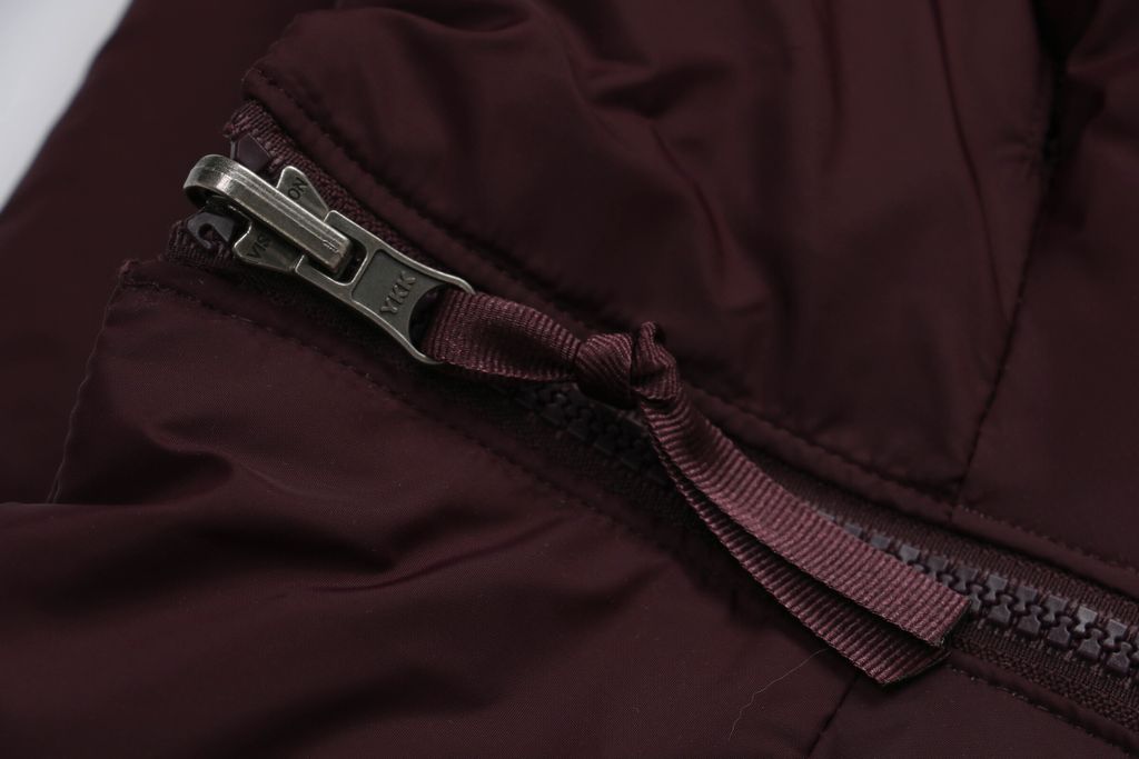 The North Face 1996 down jacket brown red 40D nylon water repellent wind resistant puffer 350g down fill YKK zipper sizes XS-XXL