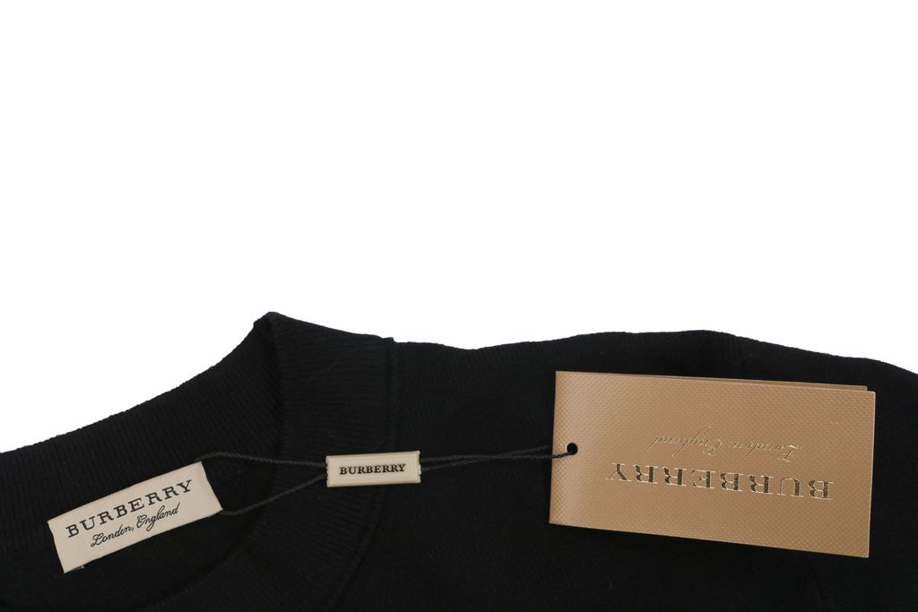 Burberry small logo check ring Equestrian Knight print crew neck sweatshirt 400g double ply French terry digital direct print relaxed fit sizes M-XXL