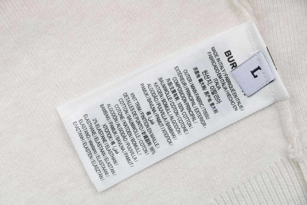 Burberry small logo check ring Equestrian Knight print crew neck sweatshirt white 400g double ply French terry digital direct print relaxed fit sizes M-XXL