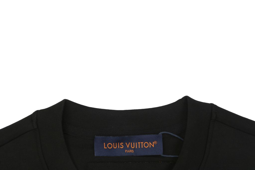 Louis Vuitton all over large Monogram crew neck sweatshirt 400g combed cotton dimensional embroidery double washed relaxed fit sizes S-XL