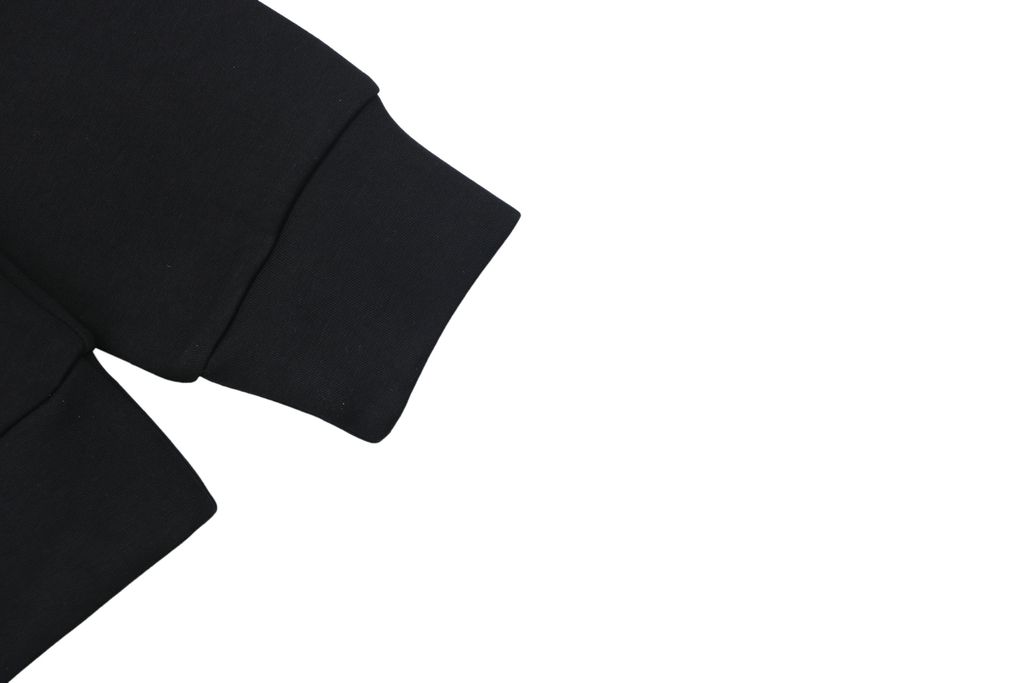 Fendi Monster yellow eyes embroidered crew neck sweatshirt black 400g combed cotton dimensional embroidery double washed relaxed fit sizes S-XXL