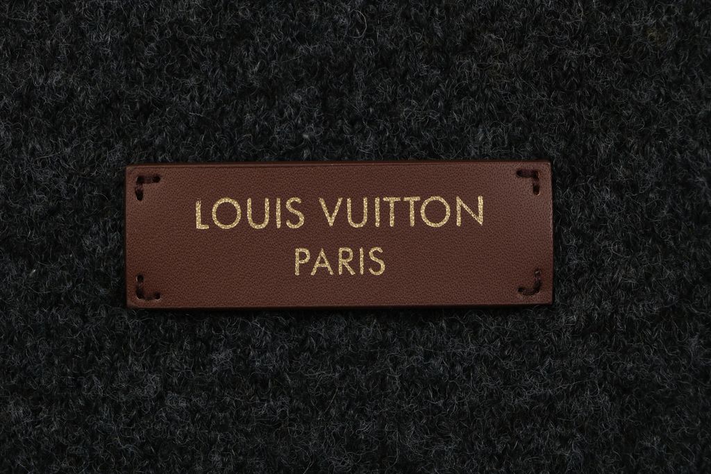 Louis Vuitton forest landscape jacquard knit jacket mohair wool blend light grey heather deep green light green khaki dark grey mountain tree pattern sizes S-XL