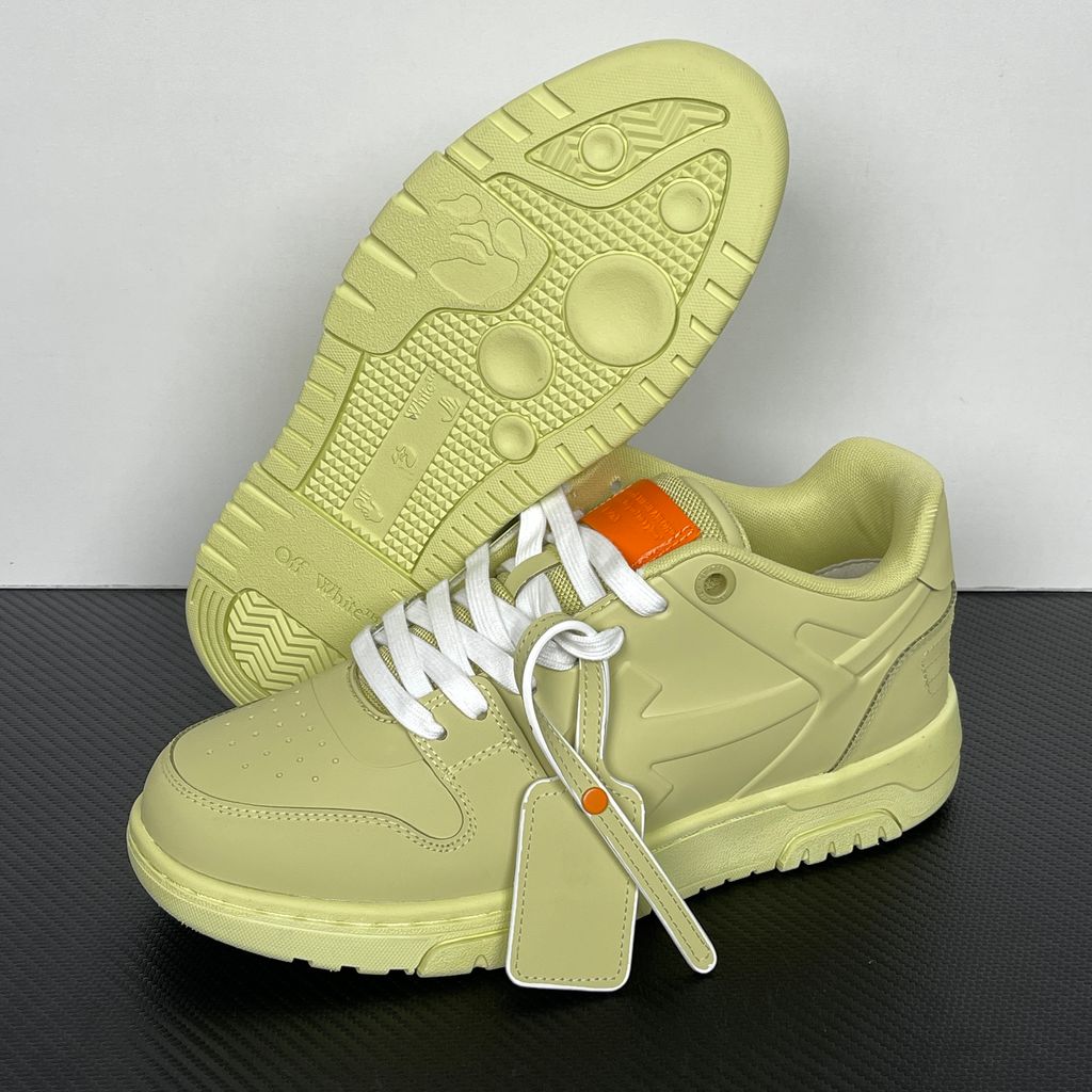 Off-White Out Of Office OMIA189S26MAT0017020 Yellow Sneakers