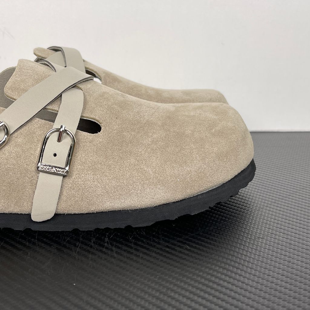 Birkenstock Blair 1032905 Taupe Suede Narrow Fit Clogs