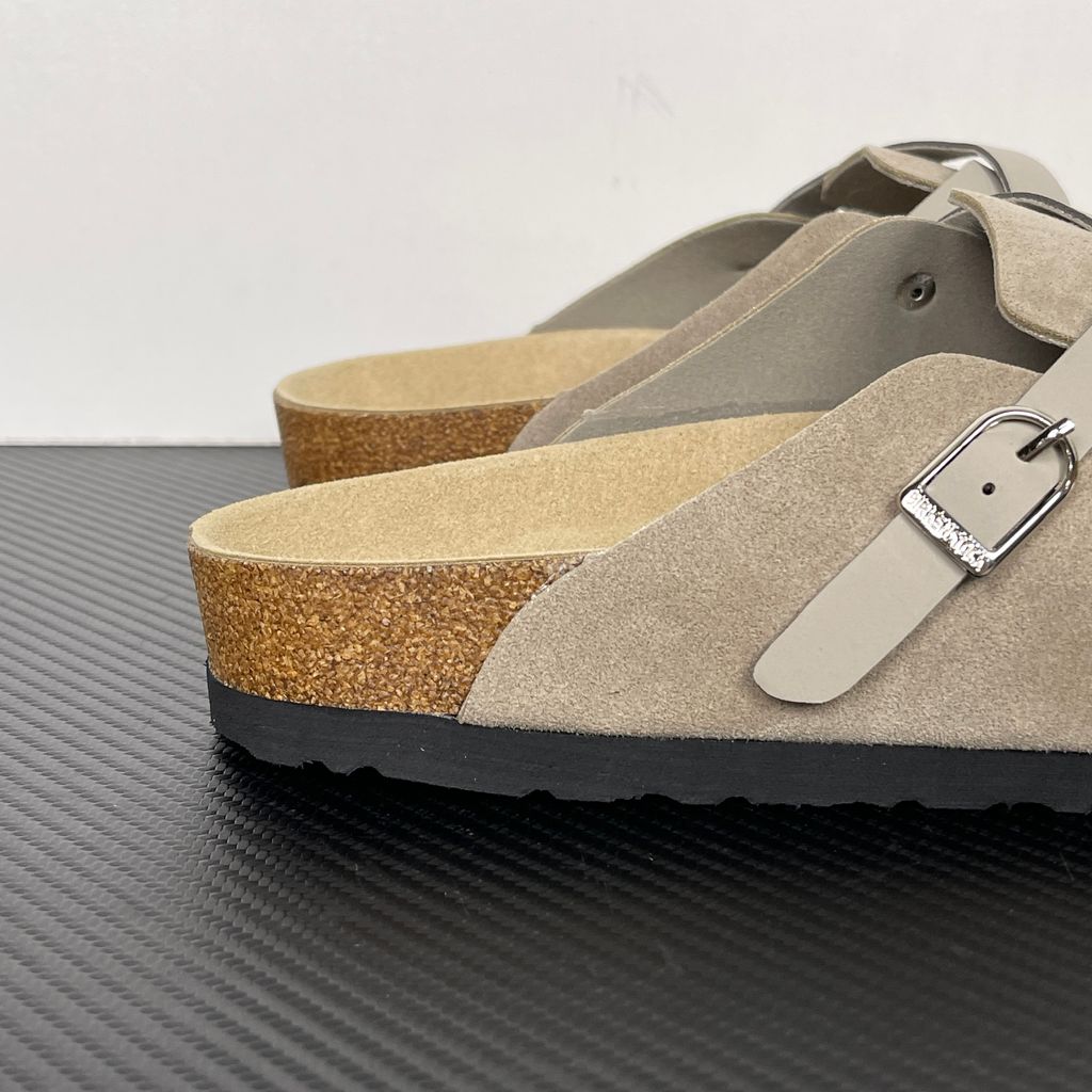 Birkenstock Blair 1032905 Taupe Suede Narrow Fit Clogs