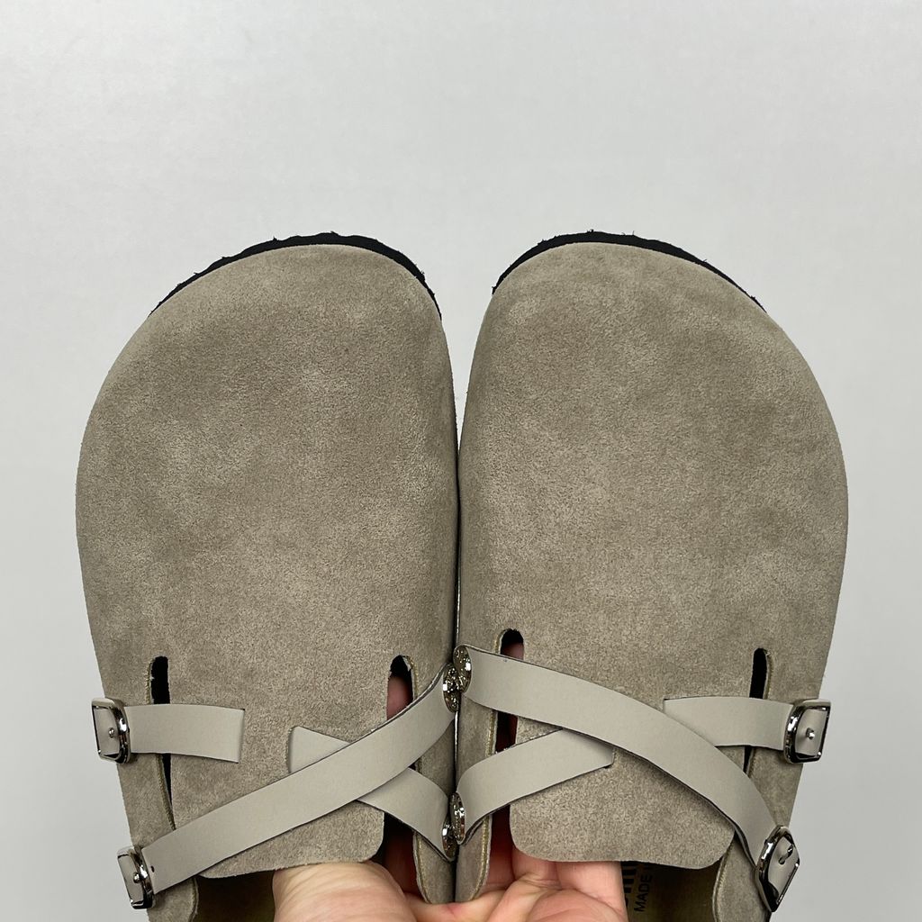 Birkenstock Blair 1032905 Taupe Suede Narrow Fit Clogs