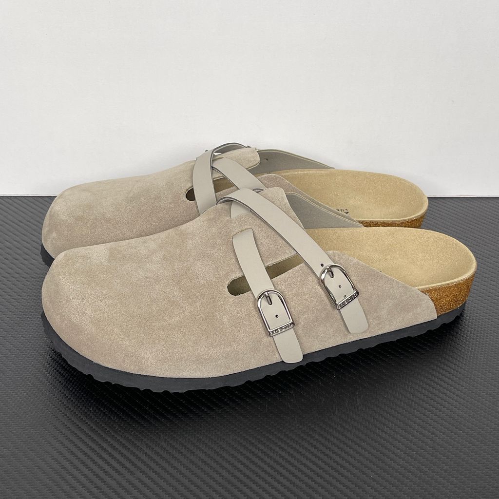Birkenstock Blair 1032905 Taupe Suede Narrow Fit Clogs