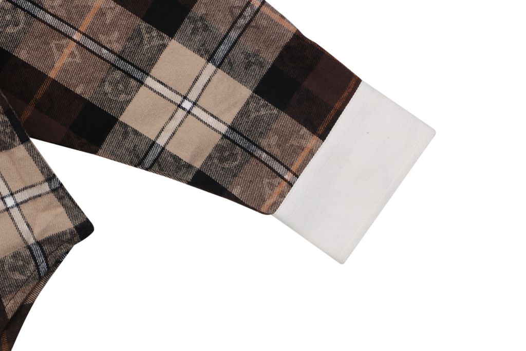 Louis Vuitton check Monogram jacquard white collar long sleeve shirt 100 percent cotton high density twill pattern aligned relaxed fit sizes S-XL