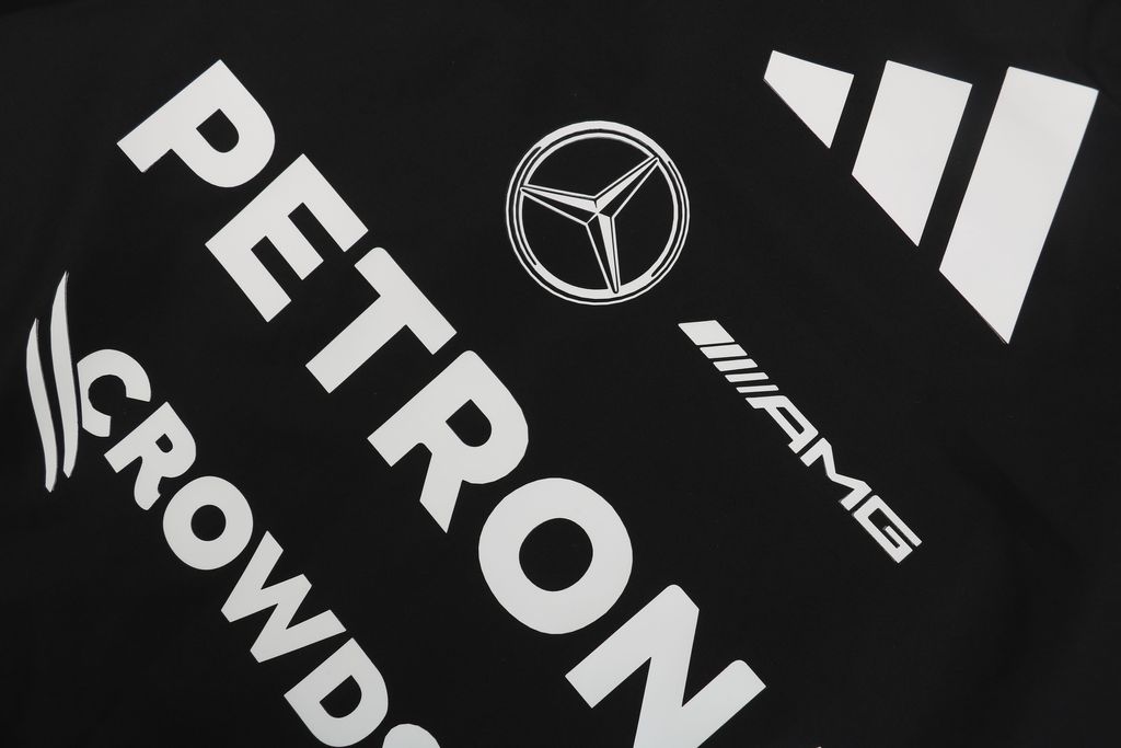 adidas Mercedes AMG Petronas F1 SS25 padded zip jacket lightweight insulated racing inspired relaxed fit motorsport outerwear sizes S-XL