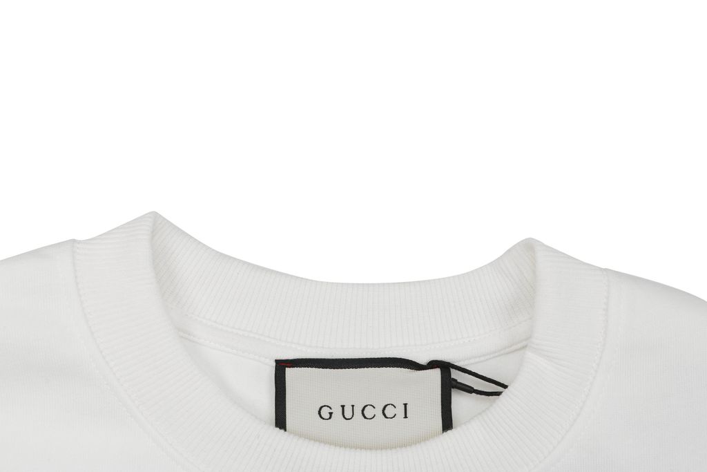 Gucci hand drawn Stitch inspired print crew neck sweatshirt 400g double ply French terry digital direct print relaxed fit sizes XS-L