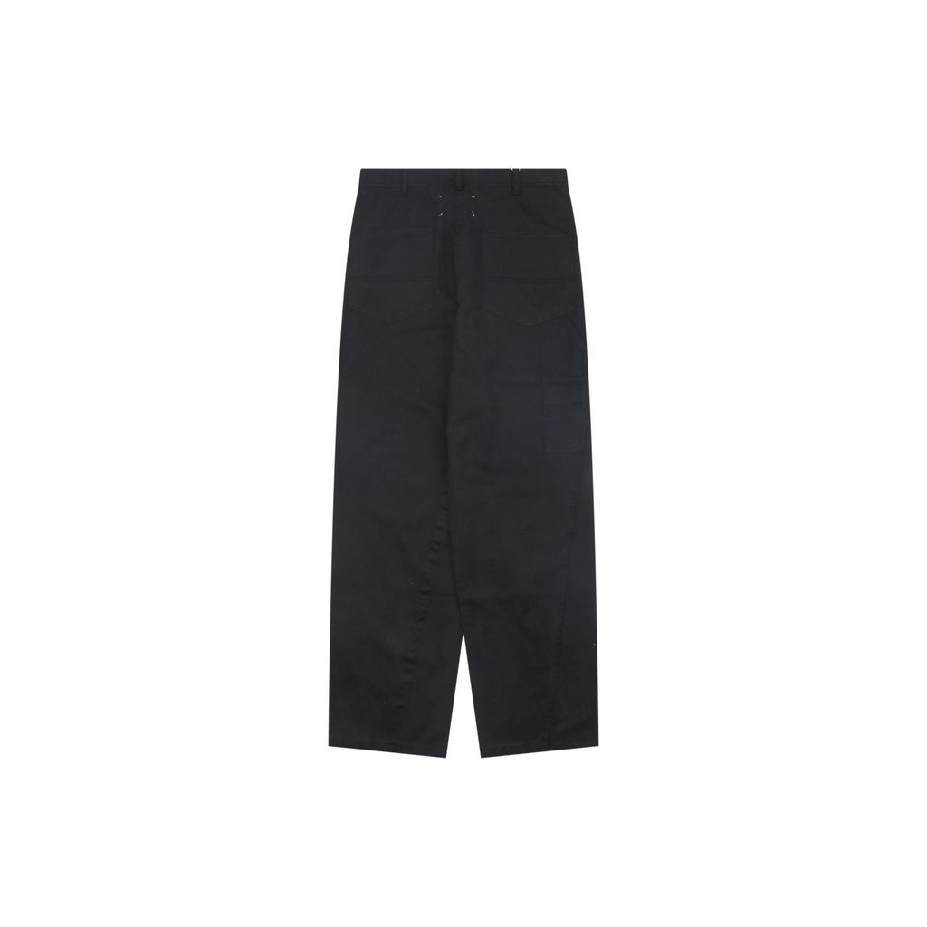 Maison Margiela four stitch trousers hand sewn back detail fully bound interior seams precision side topstitching custom finishing sizes S-XL