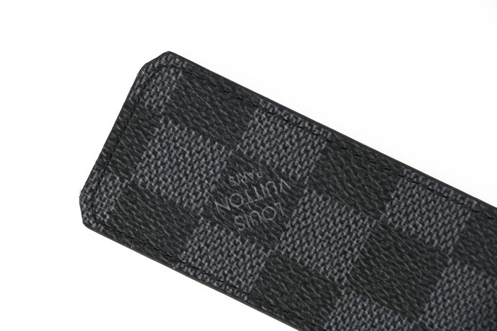 Louis Vuitton Initiales reversible Monogram Damier checkerboard belt gunmetal buckle 4cm canvas cowhide leather brass belt sizes 95 100 105 110 115 120 125