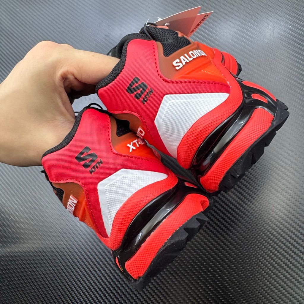 Salomon XT-EVO L49177900 Black Fiery Red White Sneakers
