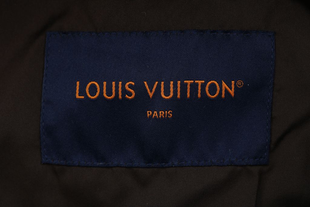 Louis Vuitton tonal Monogram contrast sleeve varsity jacket woolen textured body ribbed trim retro collegiate streetwear unisex S 46 M 48 L 50 XL 52