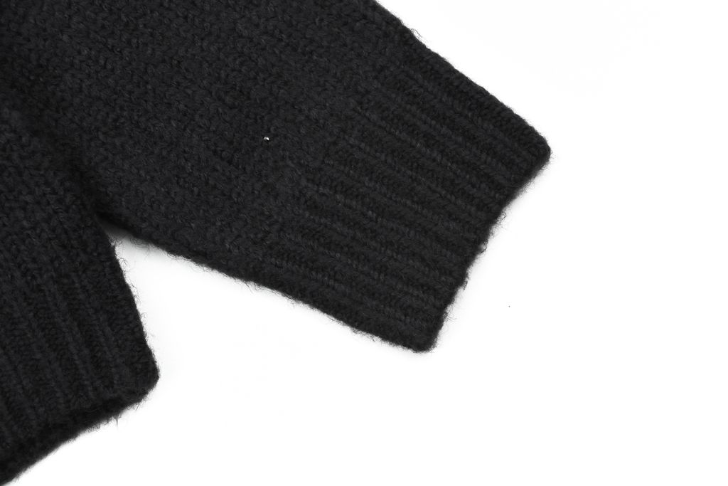 Louis Vuitton right side Monogram letter crew neck cardigan blended knit seamless style computerized flat knit rolled edge relaxed fit sizes S-XL