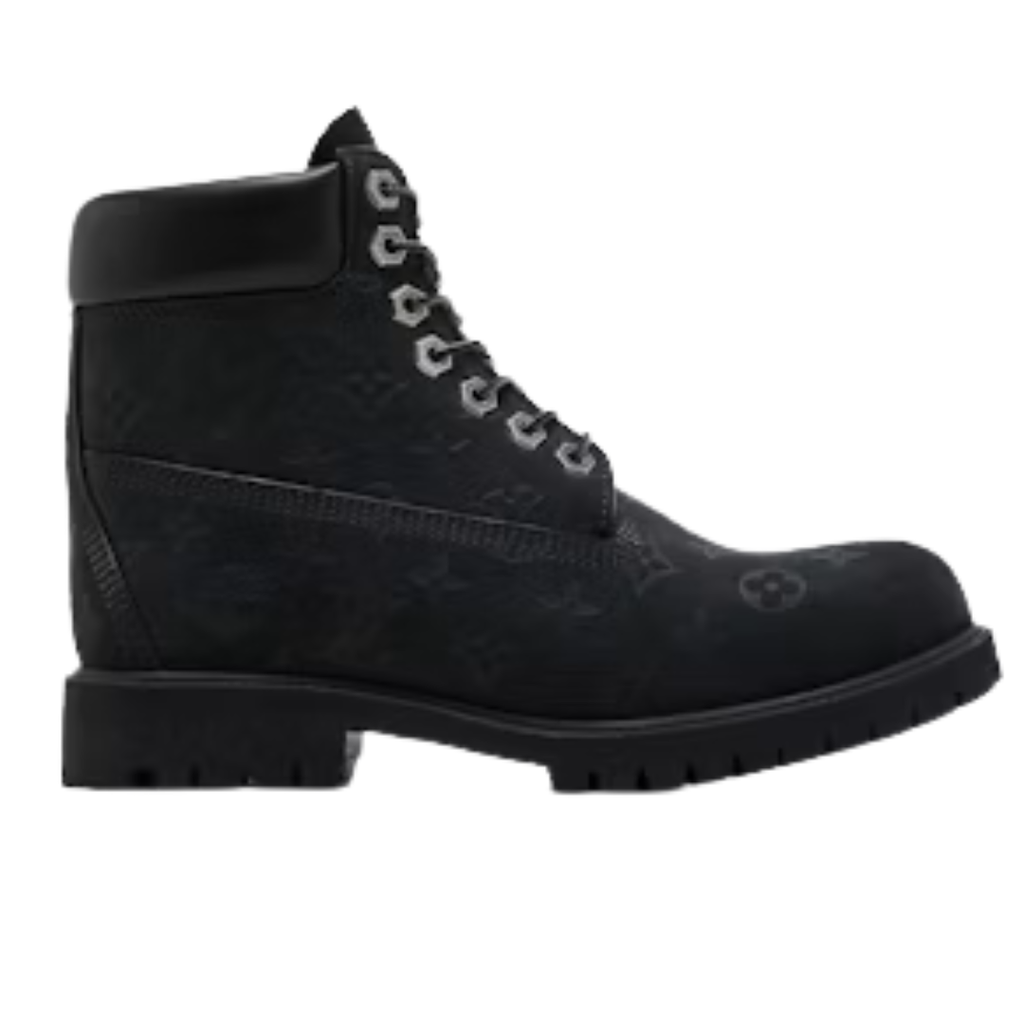 Louis Vuitton Timberland 1AD73H Black Monogram Boots