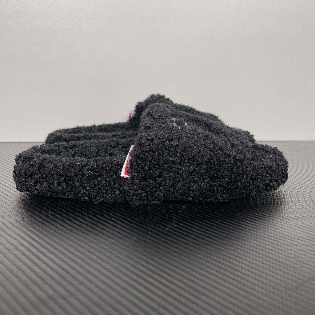 Balenciaga Furry Slide 654261 W2DO1 1096 Black Sandals